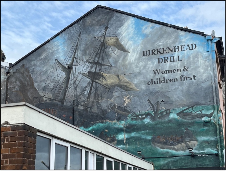 Mural on Gallagher’s Traditional Pub, Birkenhead, Merseyside, U.K.