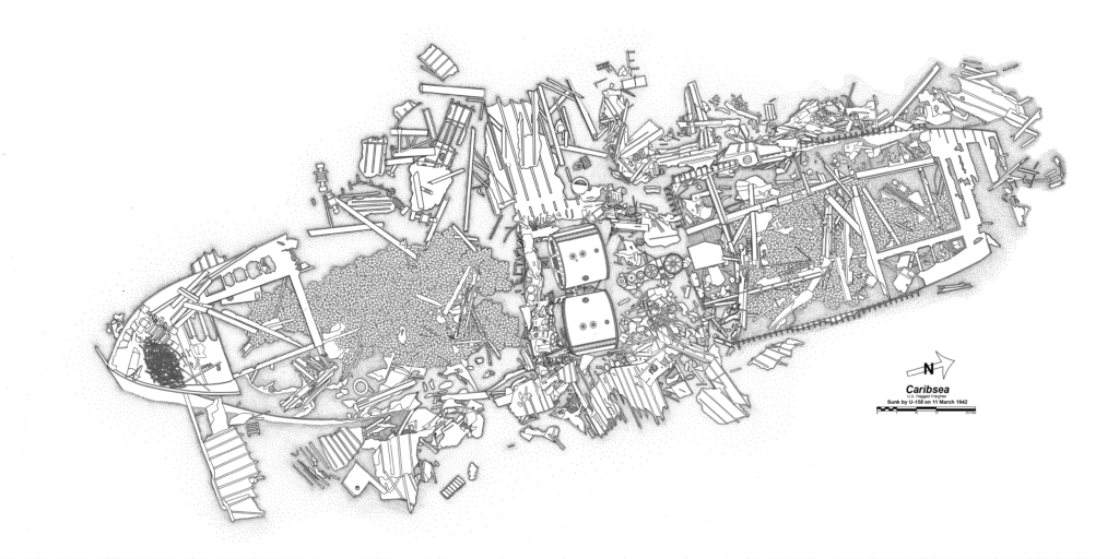 Caribsea Wreck Site Plan