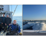 BAREG divers Bill A., Brett S., Kevin M., Matt G., and Brian W. Photos by Ops Coordinator.